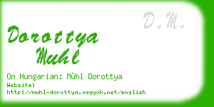 dorottya muhl business card