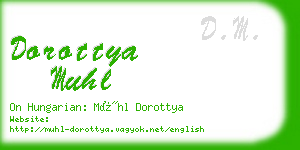 dorottya muhl business card